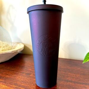 Starbucks matte purple Halloween tumbler